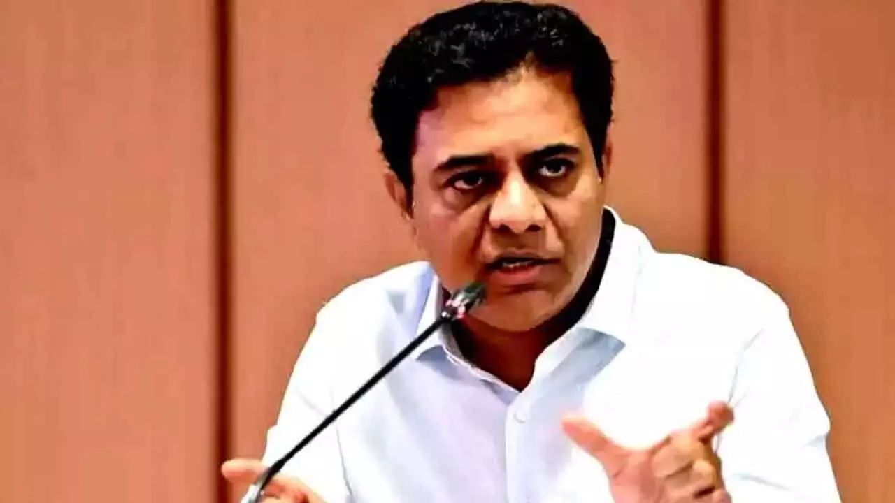 Cancel Amrut Contract to Revanth Reddys Brother-In-Law and order inquiry -KTR to Centre