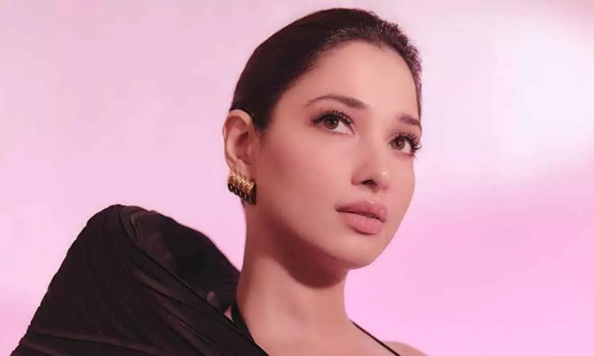 Tamannaah Bhatia stuns in bold black gown