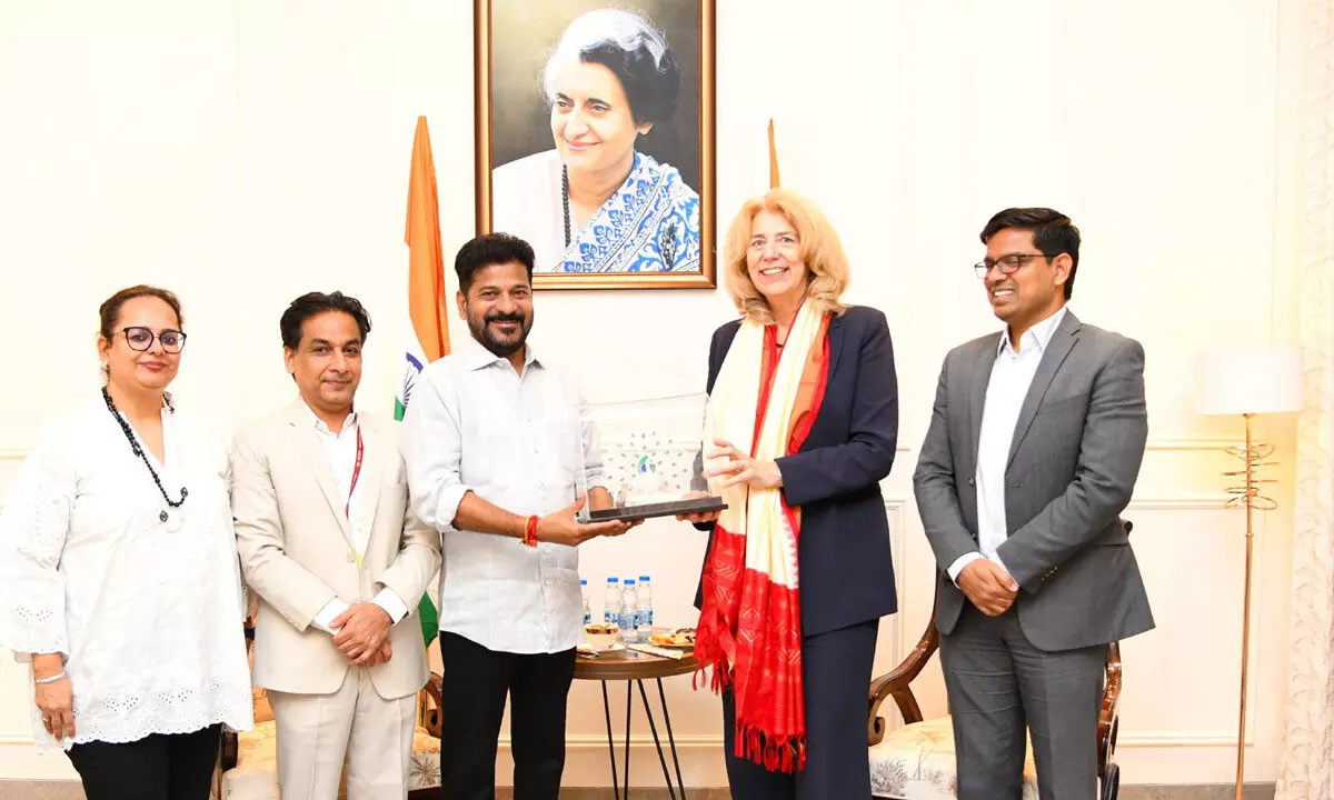 Dutch Ambassador Marisa Gerard Meets Telangana CM A. Revanth Reddy in Delhi