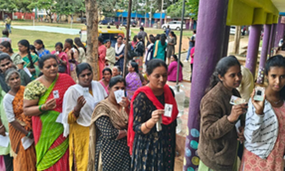 Karnataka bypolls Over 76 pc voter turnout recorded in three Assembly