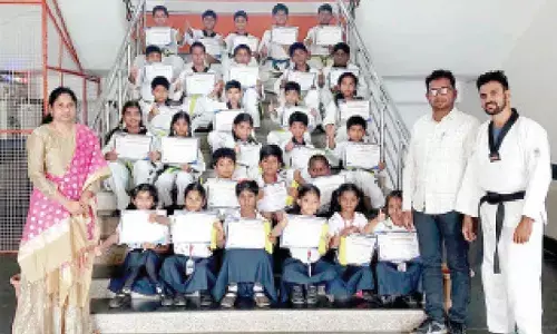 Birla Open Mind School students shine in taekwondo