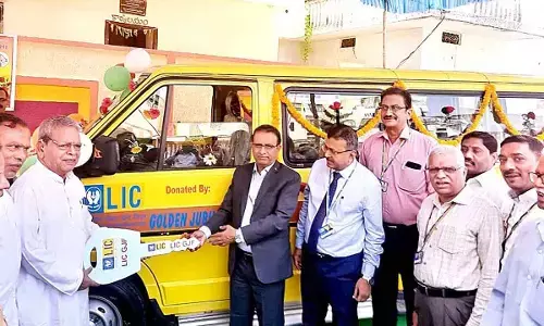 LIC donates school bus to Swayamkrushi Trust