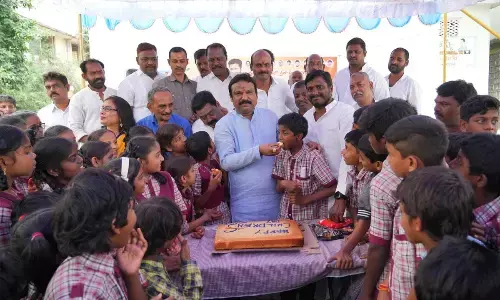 Secunderabad Cantonment MLA Sriganesh Celebrates Childrens Day at Gaut Hill Street School