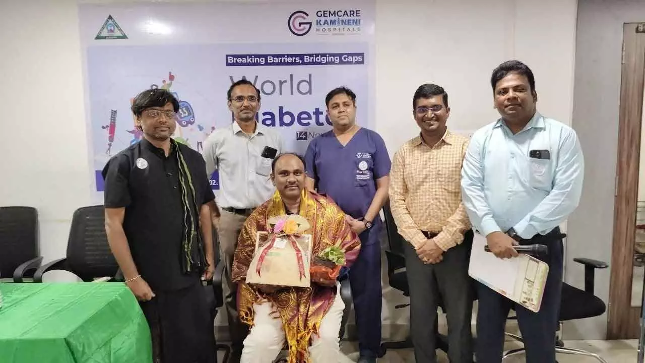 World Diabetes Day observed at Gem Care Kamineni Hospital