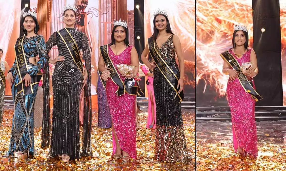 The Telangana Woman Sushma Thodety Shines in the UMB Pageants ‘Mrs. India’ Competition