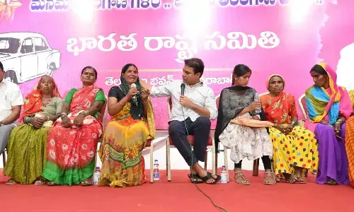 Tribal women from Lagacharla seek KTR’s support