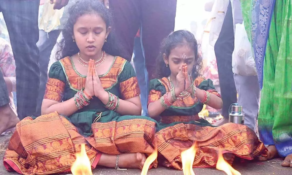 Jwala Thoranam held at Srisailam temple