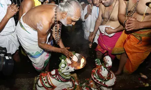 Annabhishekam held at Sri Kapileswaa Swamy temple