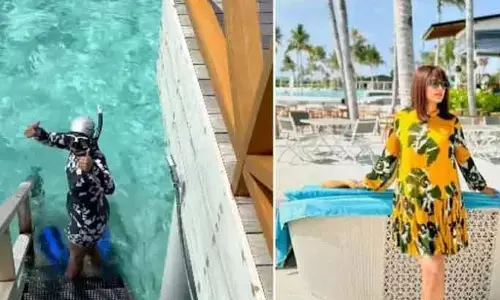 Hina Khan goes snorkeling in Maldives: The ocean humbles me