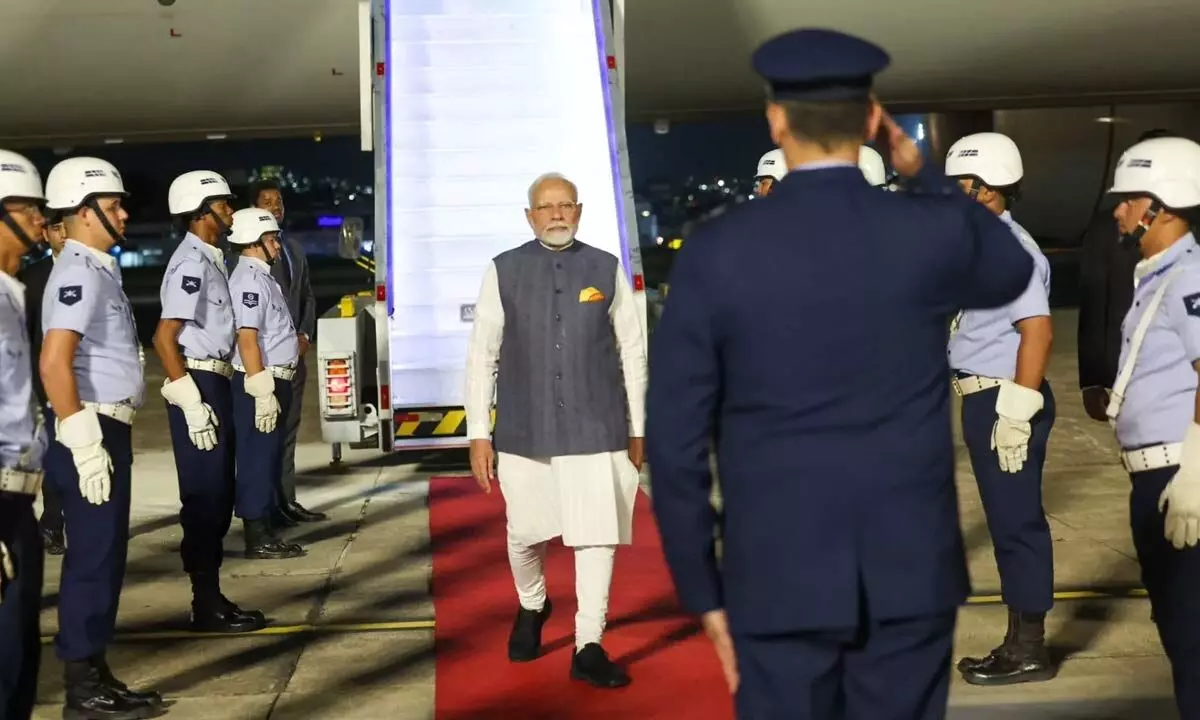 PM Modi Arrives In Brazil For G20 Summit, Set For Key International Engagements