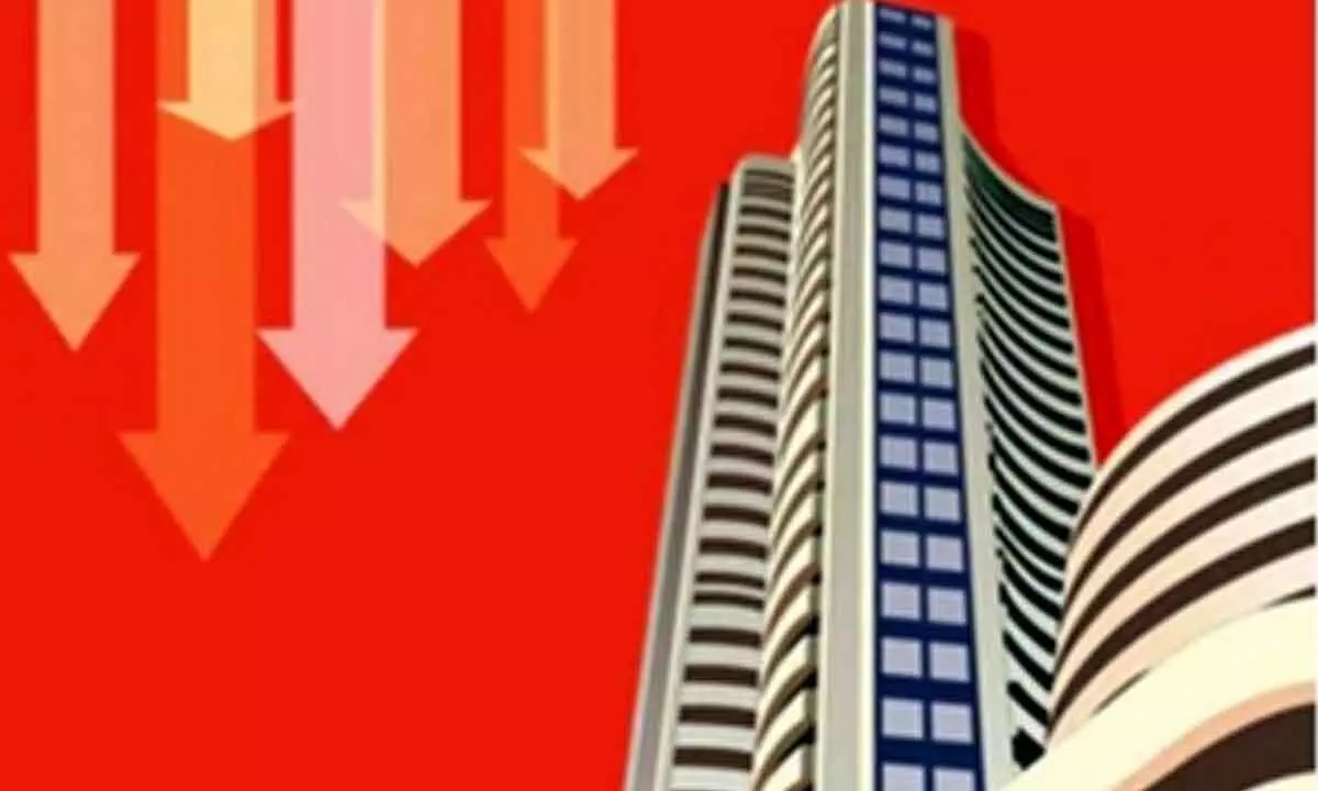 Indian share market closes in red, Nifty slides below 23,500