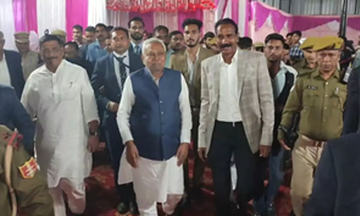 Bihar CM keeps up his promise, attends wedding festivities of PSO’s son in Haryana’s Rewari