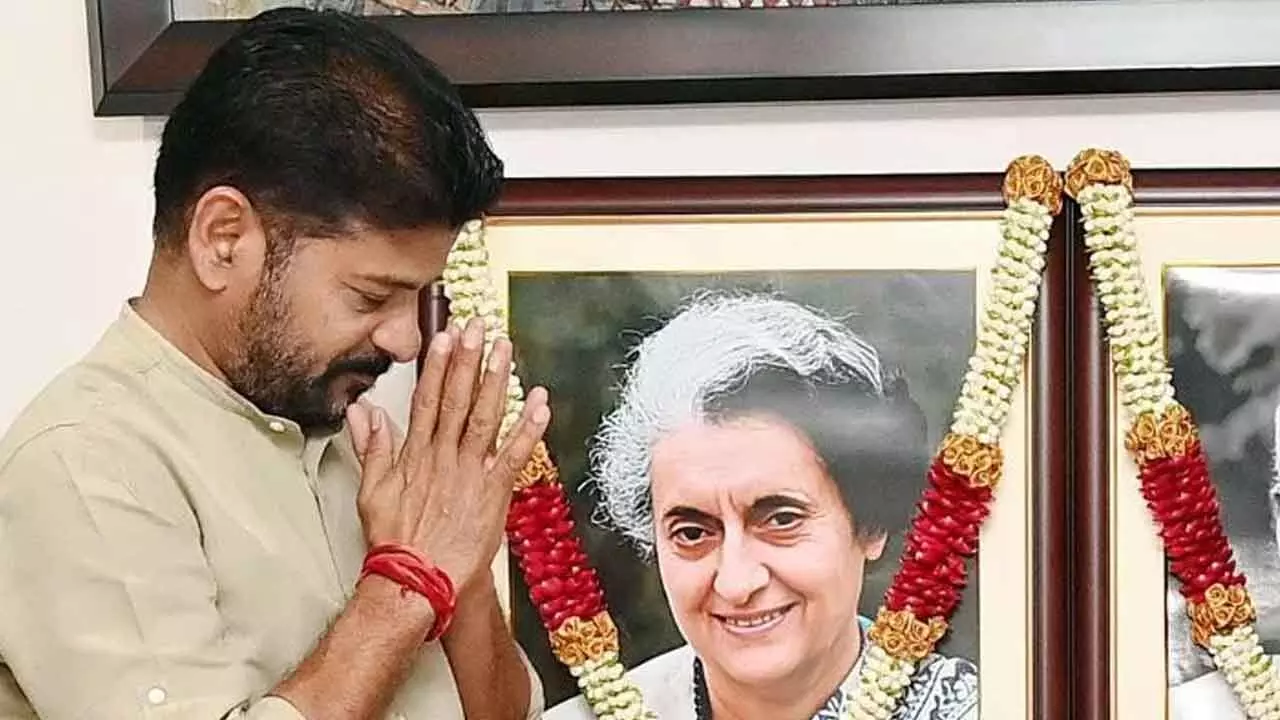 CM Revanth Reddy Pays Tribute to Indira Gandhi on Her Birth Anniversary