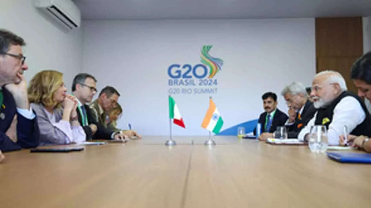 India, Italy reaffirm commitment to advance strategic partnership as PM Modi, Meloni meet in Rio