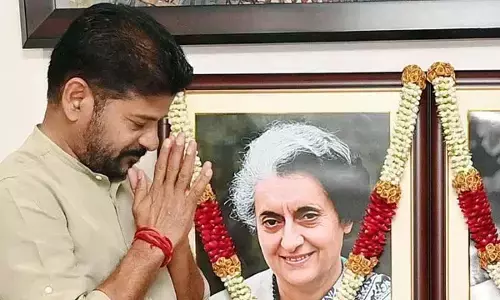 CM Revanth Reddy Pays Tribute to Indira Gandhi on Her Birth Anniversary