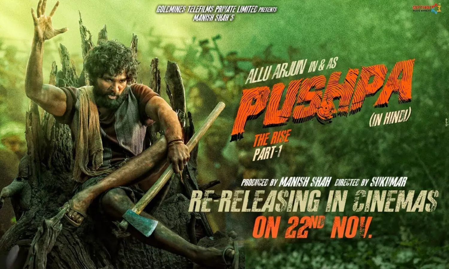 Allu Arjun’s ‘Pushpa: The Rise’ Hindi Version to Re-Release on November 22