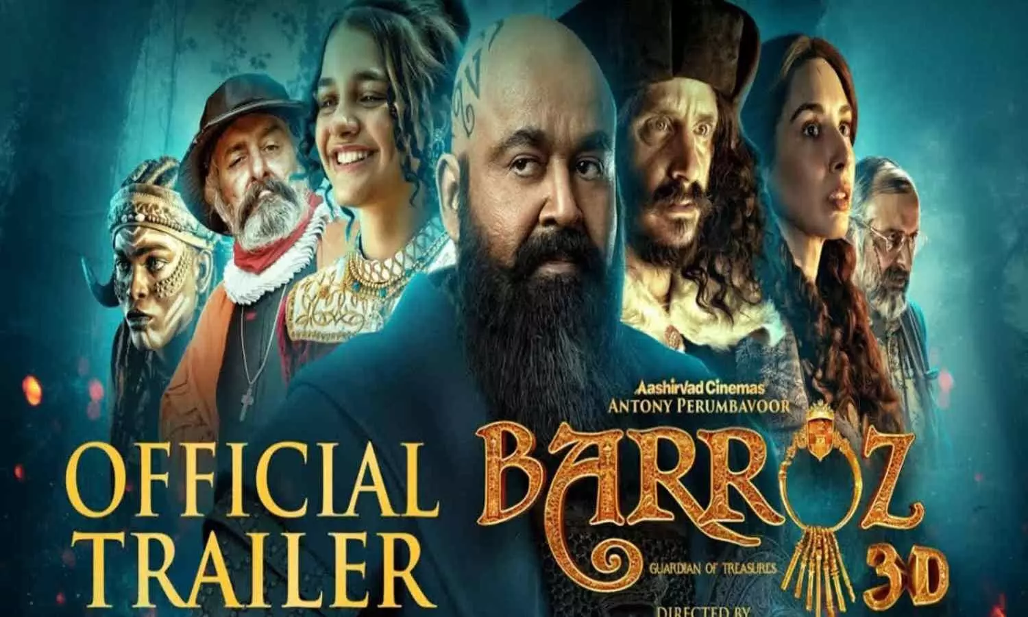 Mohanlal’s ‘Barroz: Guardian of Treasure’ Trailer Brings Disney-Style Magic to Malayalam Cinema