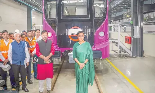 Atishi inspects driverless train for Phase 4 of Delhi Metro