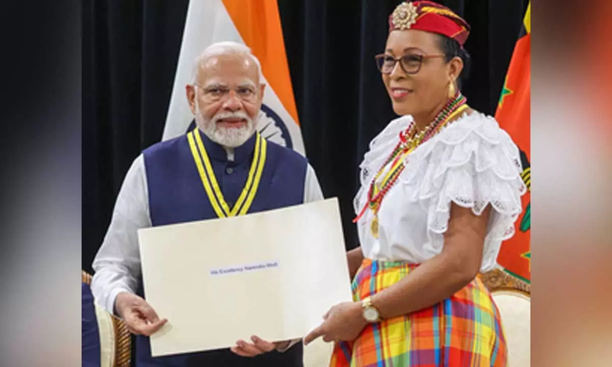 Dedicate this to 140 crore Indians, says PM Modi as Dominica confers him with top award