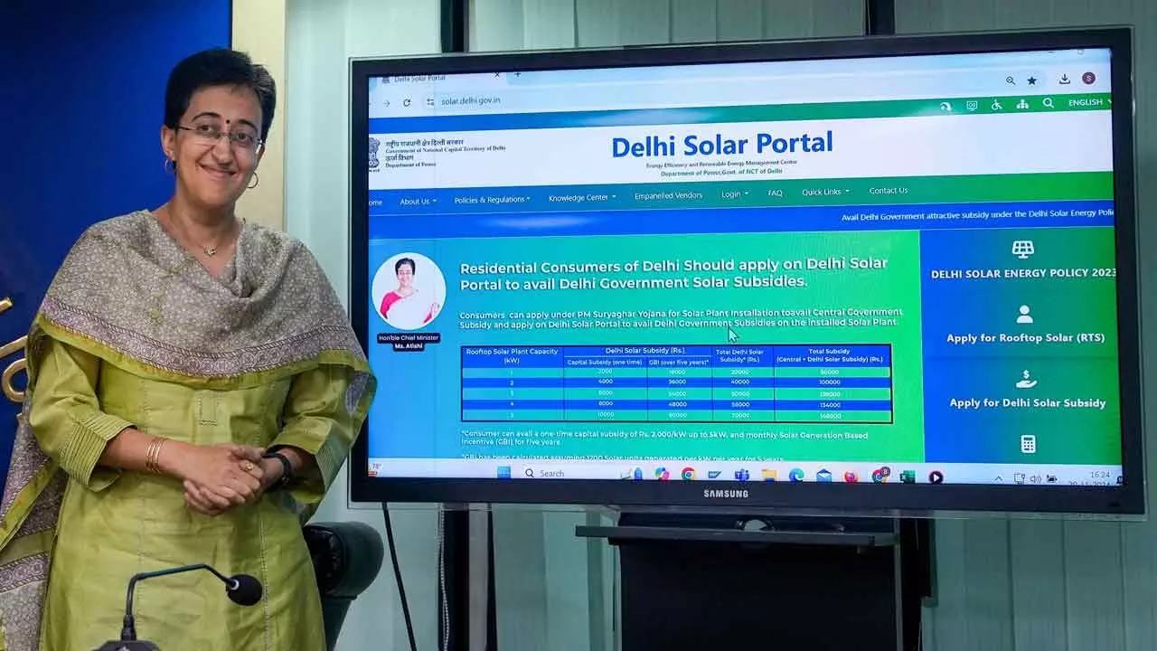 Prosumers capital: Atishi launches solar portal