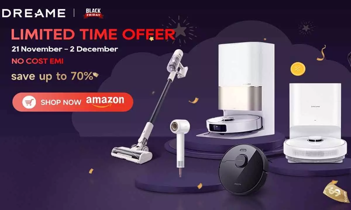 Dreame Announces Black Friday Sale: Get Upto 70% off on Premium Robo Vacuum Cleaners and Hair Styling Products