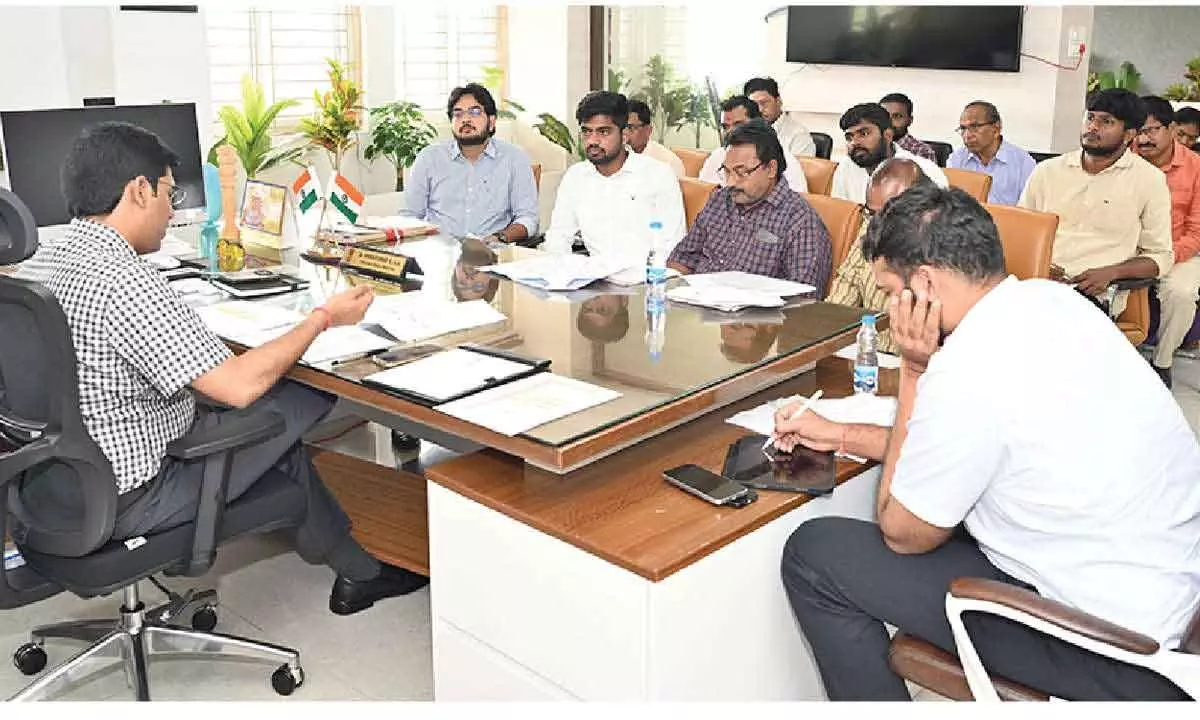 Expedite Vizag-Chennai Industrial Corridor works says Collector S Venkateswar