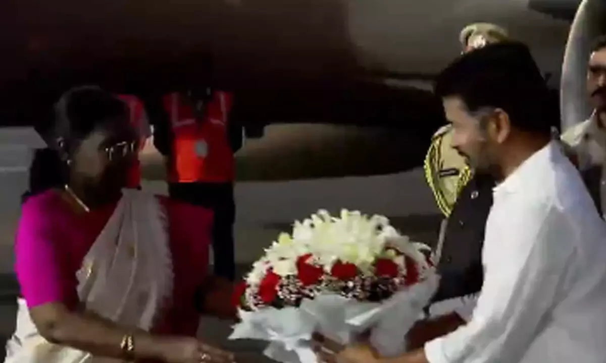 President Droupadi Murmu Graces Koti Deepotsavam in Hyderabad