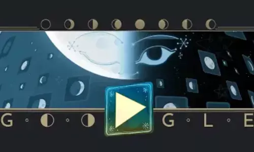 Google Doodle: Google Celebrates November’s Half-Moon Phase