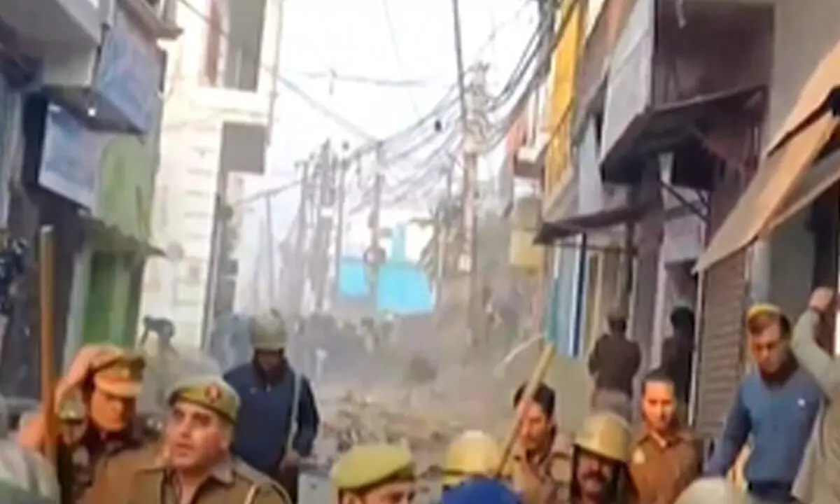 Sambhal mosque survey: Mob pelts stones at cops, several arrested