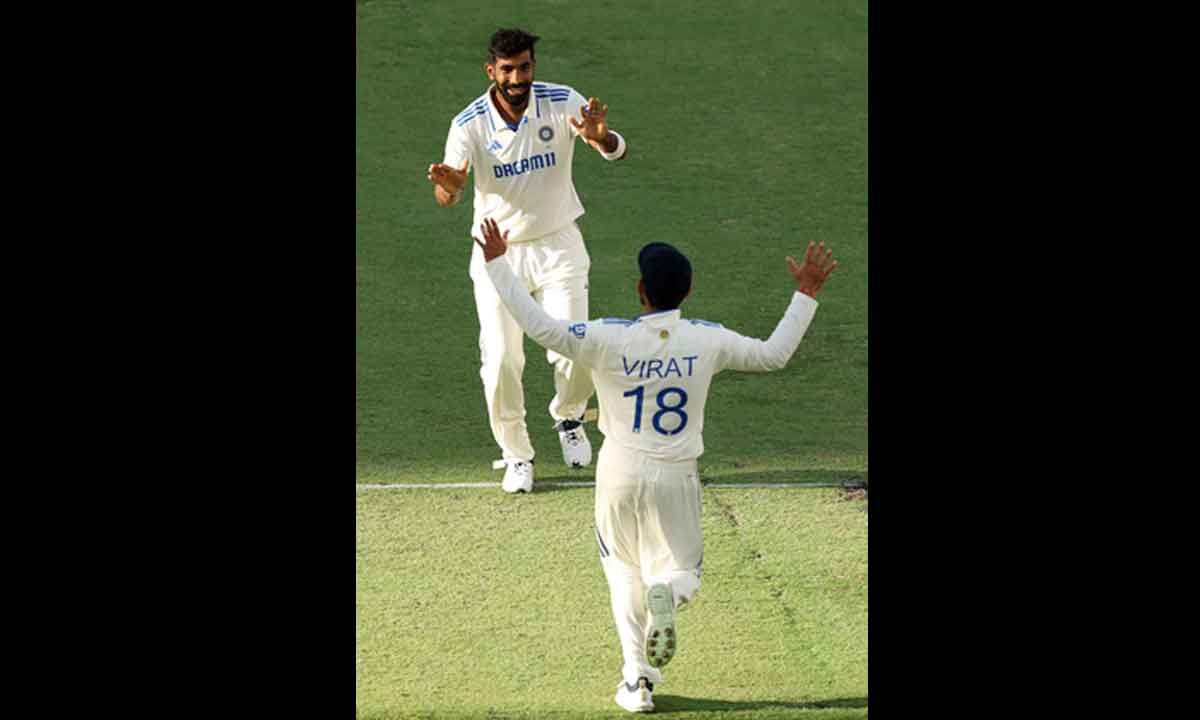 BGT 202425 Bumrah, Siraj pick 3 wickets to put India on top after