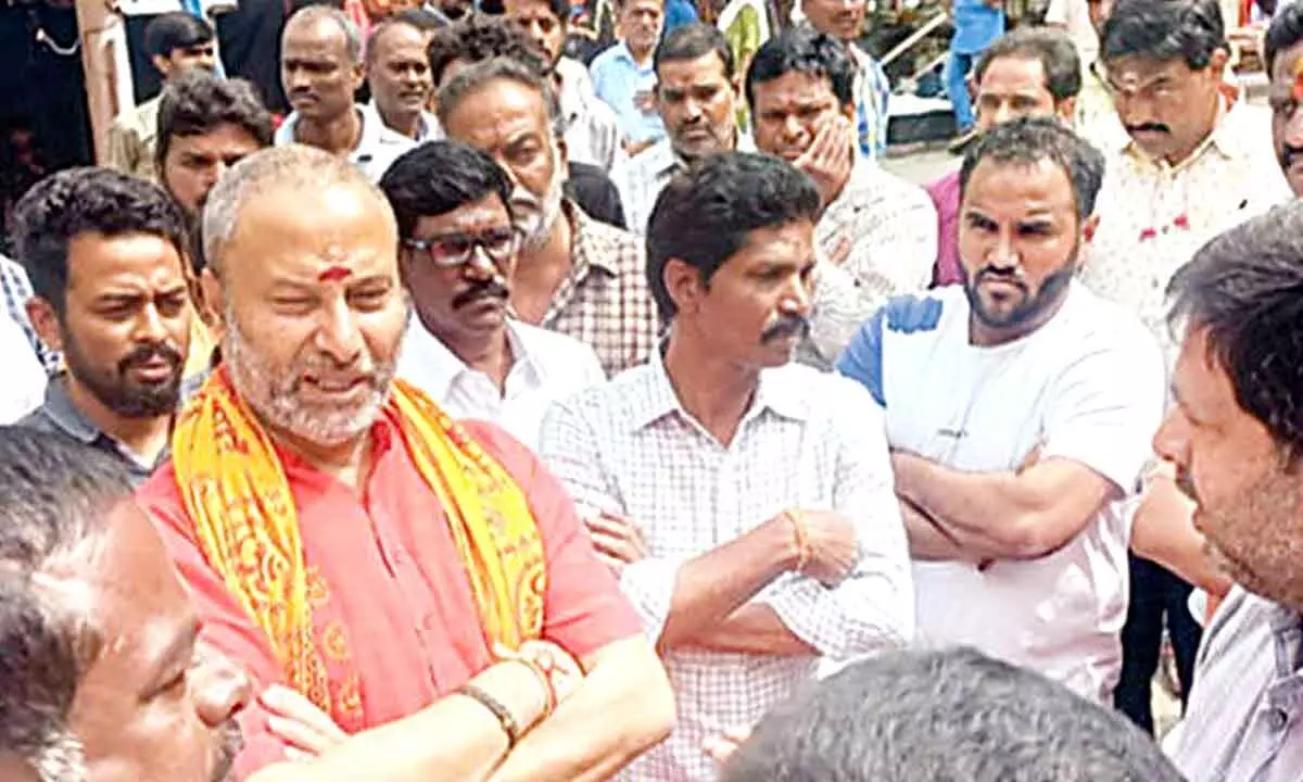 TTD Board member interacts with locals in Tirumala