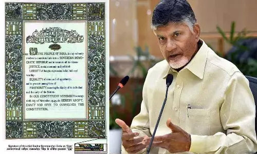 Chandrababu Naidu Wishes People on Constitution Day