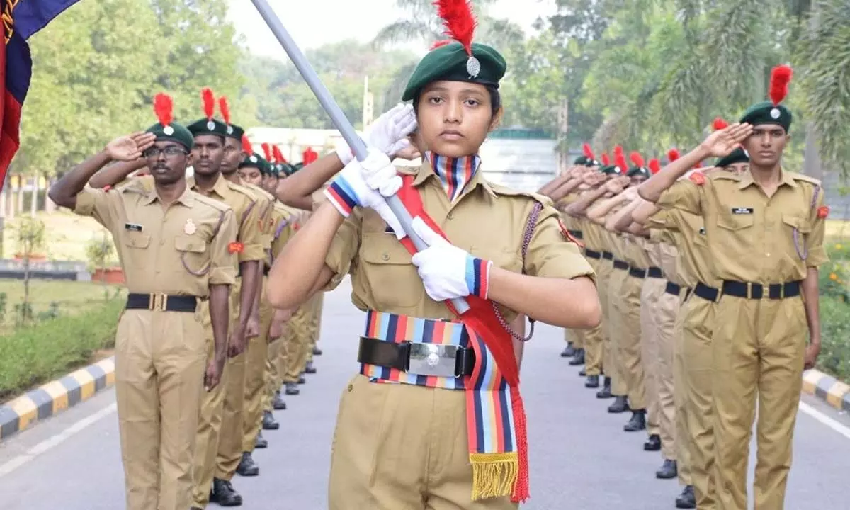 76th NCC Day celebrated with enthusiasm at GITAM