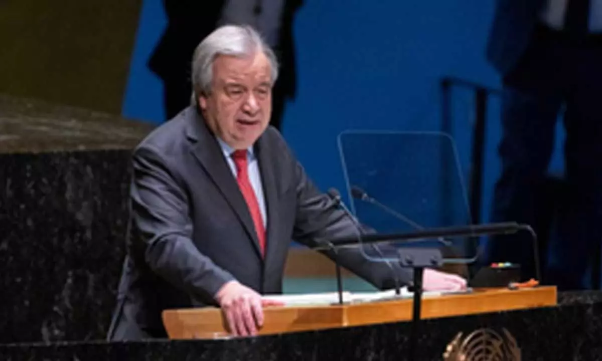 Antonio Guterres calls for peace, upholding UN values