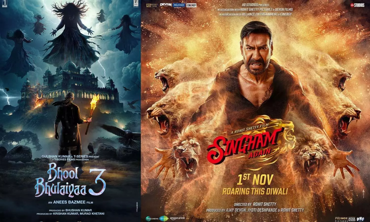 Bhool Bhulaiyaa 3 Nears Rs 250 Crore Milestone While Singham Again Preps for OTT – Find Out More