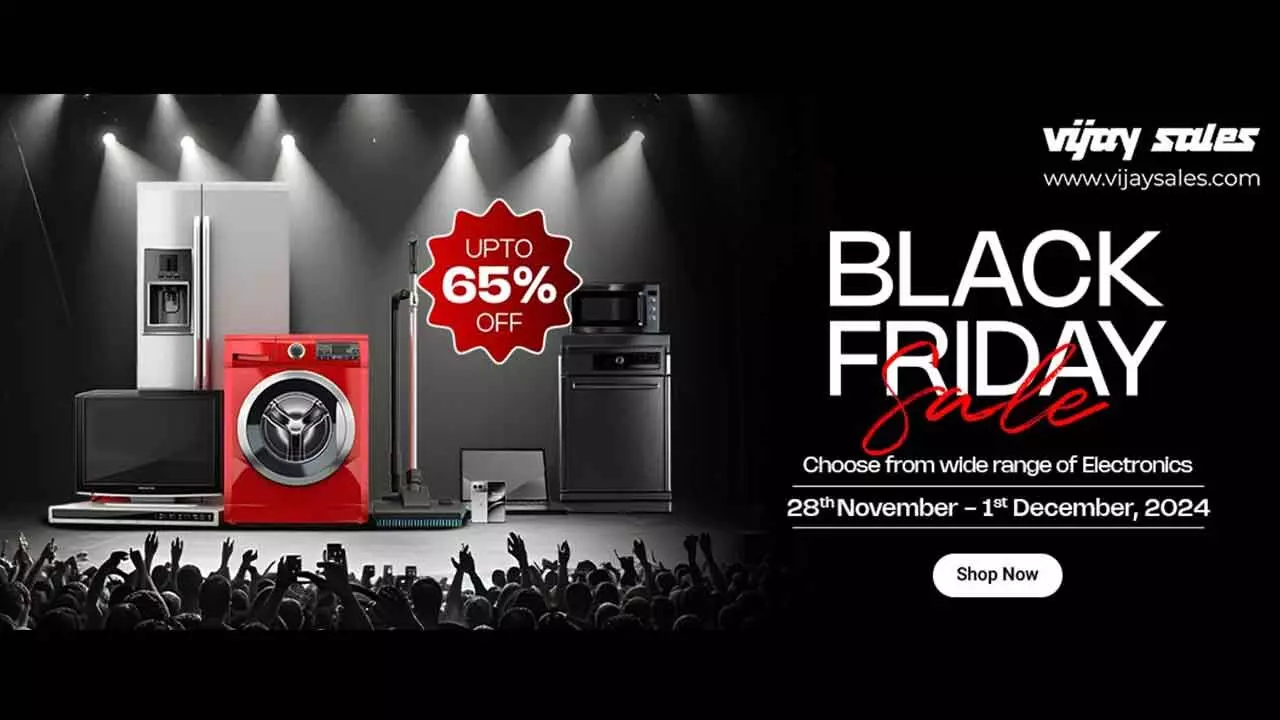 Vijay Sales Announces its Black Friday Sale: Get upto 65% off at its retail stores and website