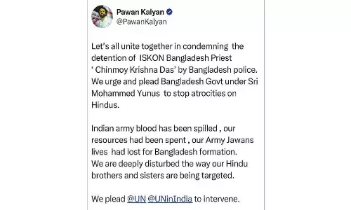 Pawan condemns Iskcon priest’s arrest in Bangladesh
