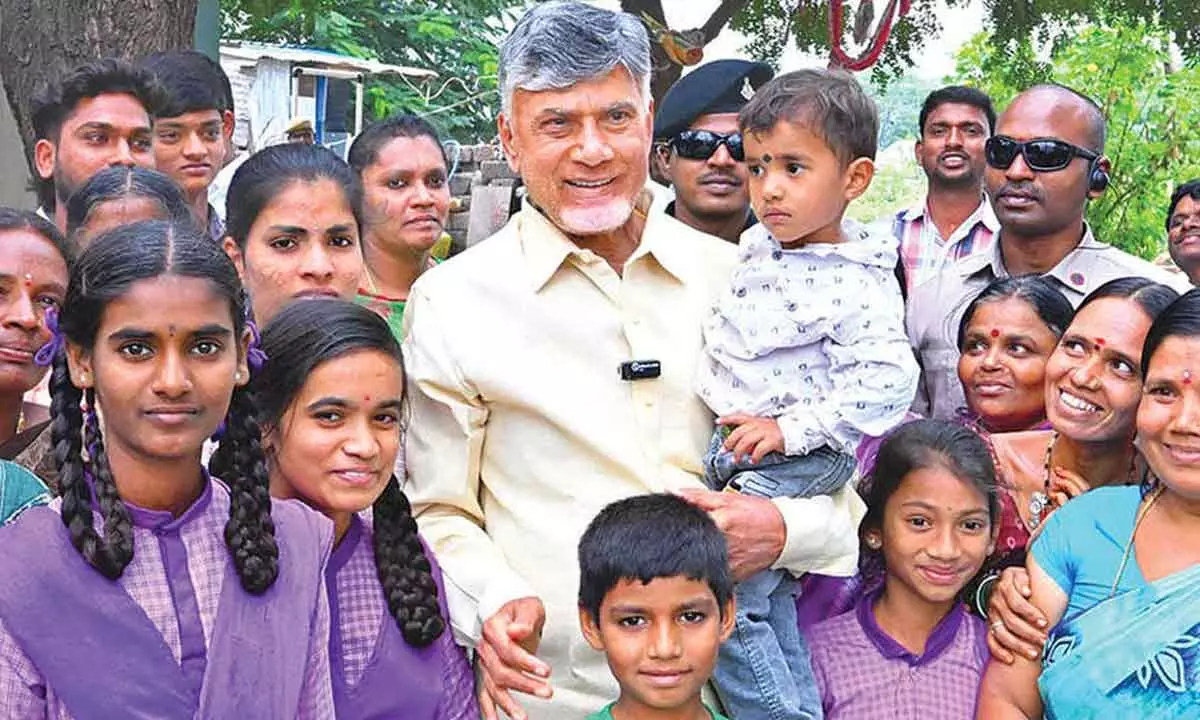 Creating plug-in and work hubs in villages soon says CM Chandrababu Naidu