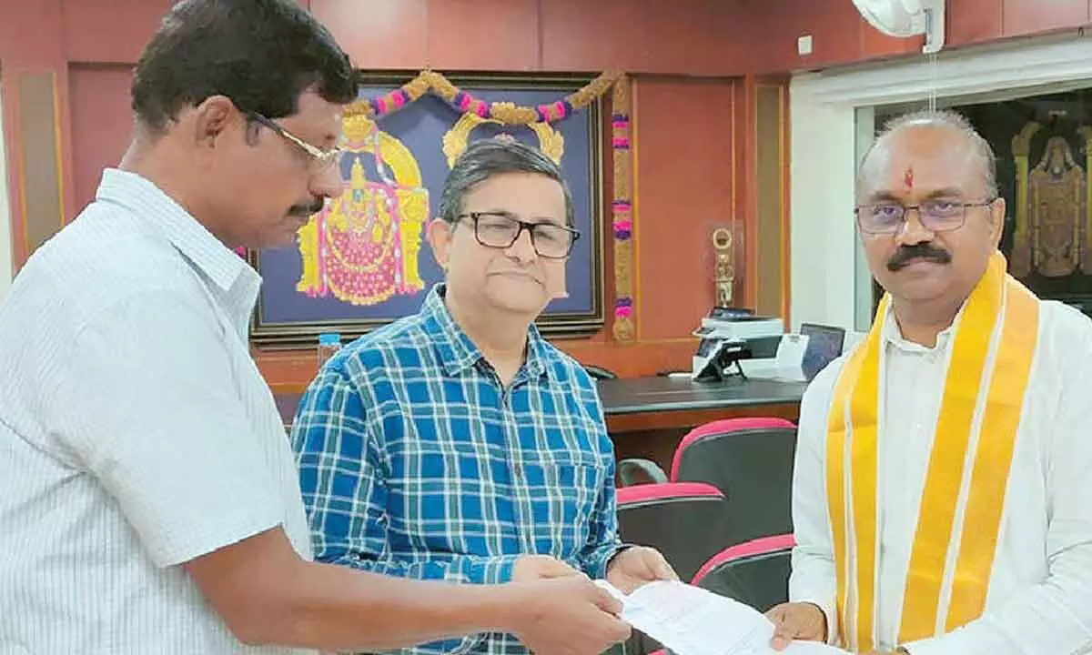 Rs 50 lakh donated to TTD