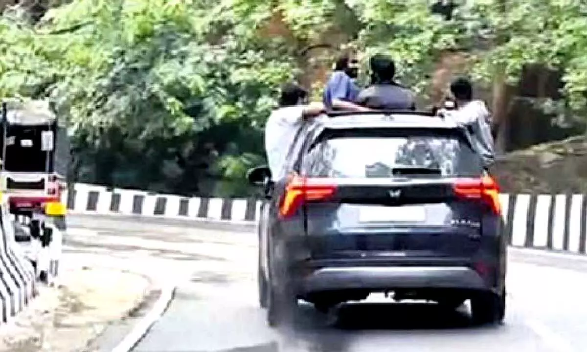 Six youth booked for reckless behaviour on Tirumala ghat road