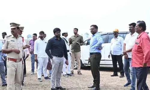 Collector Koya Sri Harsha inspects arrangements for CM’s public meeting