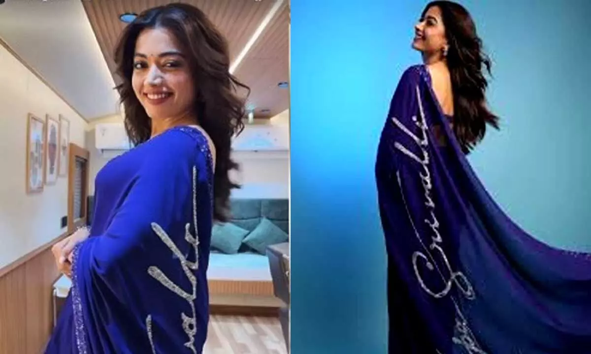 Rashmika Mandanna channels Srivalli vibes in stunning saree