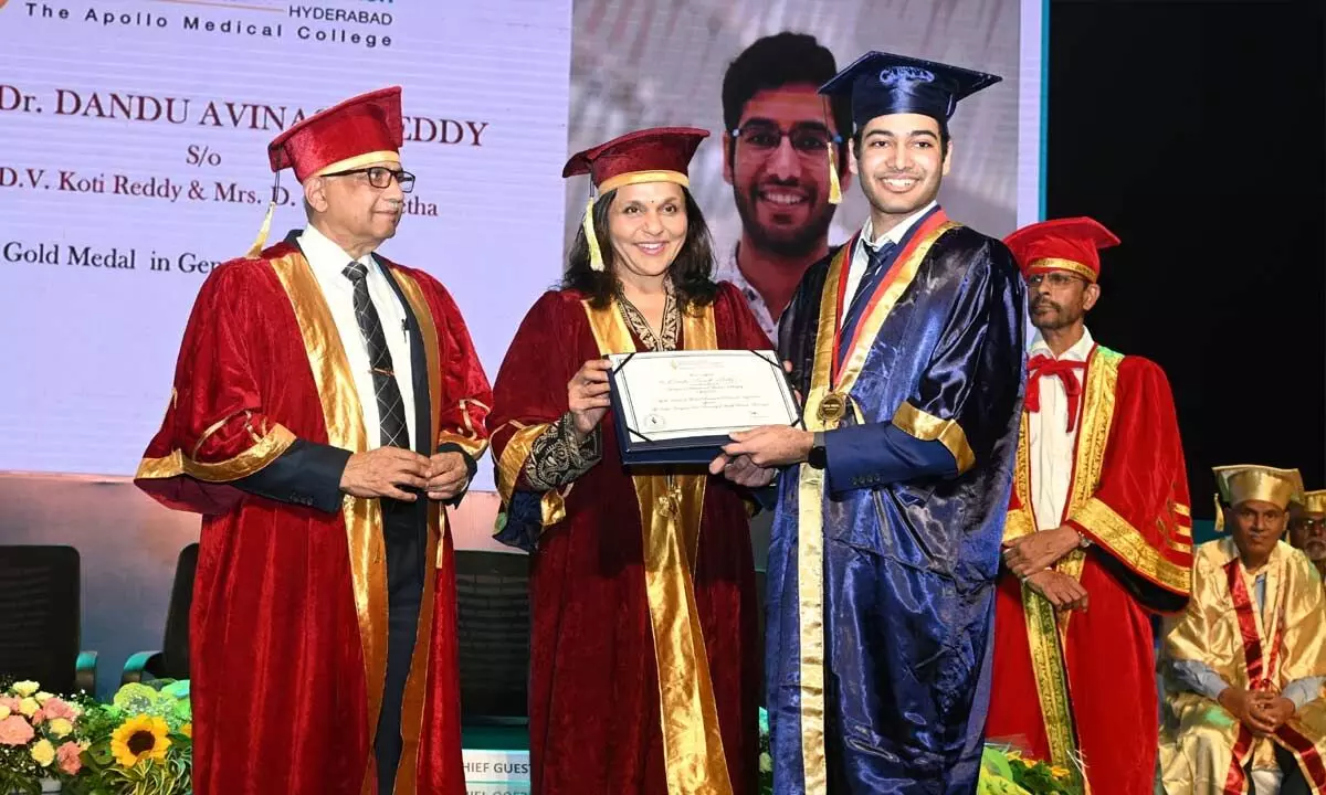 Top-performing students honoured at Apollo Medical College convocation