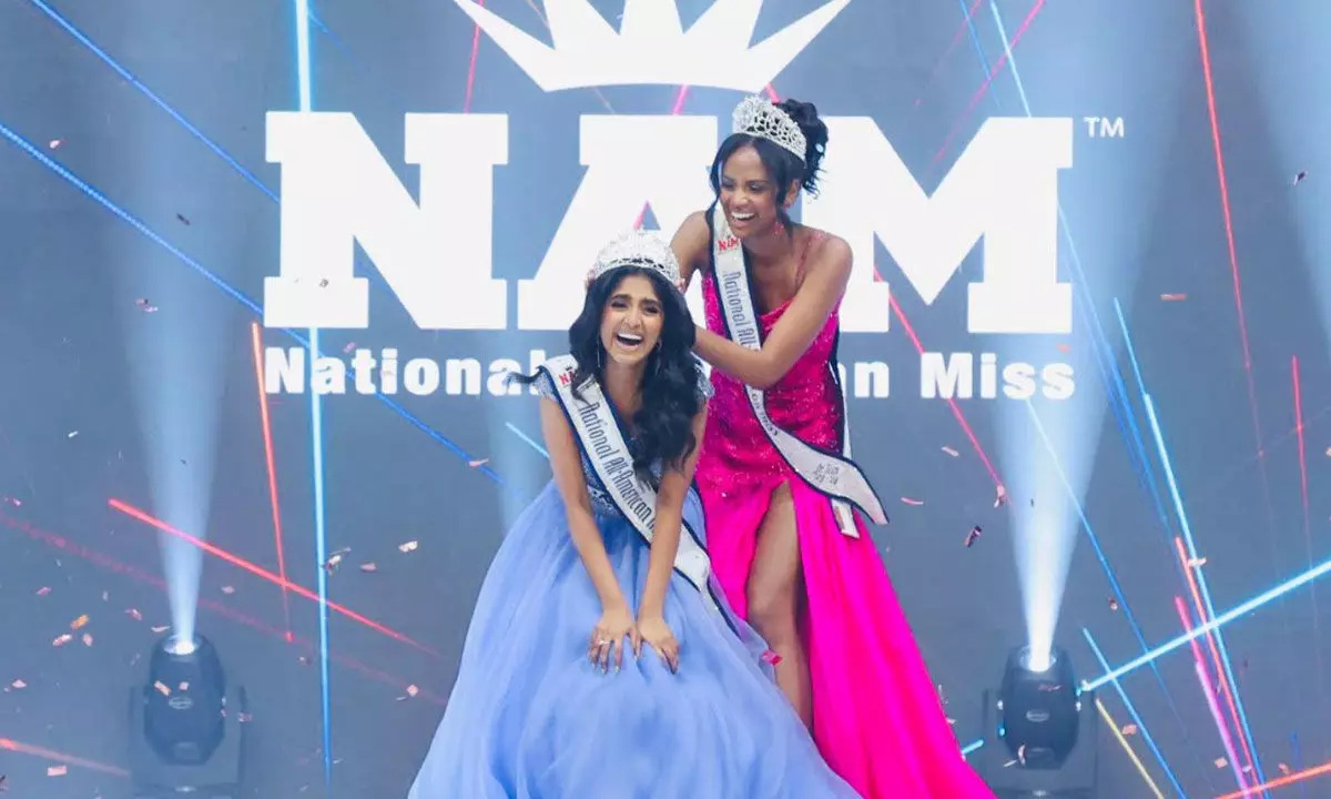 Telugu Girl Hansika Nasanally Wins National All-American Miss Title