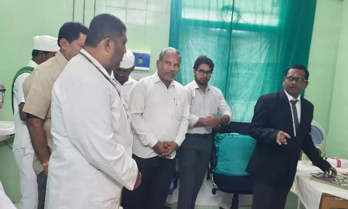 Judge Mithun Teja Inspects Alampur Community Hospital, Emphasizes Improved Medical Services