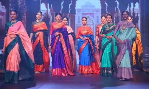 Adhvaria Silks’ proudly unveiled its exquisite ‘Kamakshi’ Collection in a grand fashion show