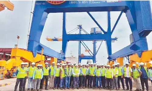 Economic grab ship cranes launched at Adani Port