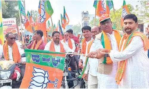 BJP takes out rally against Cong govt