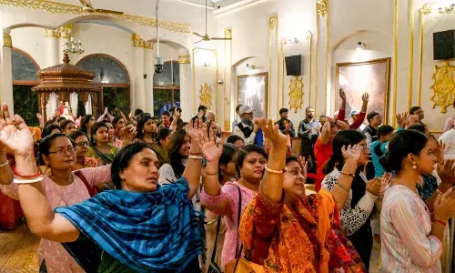 ISKCON temple set afire, idol damaged