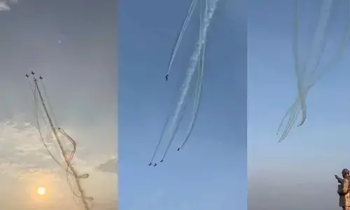 Spectacular Air Show Marks Telangana Governments First Anniversary